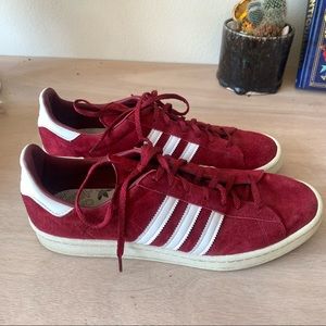 Adidas Red Suede Sneakers 12